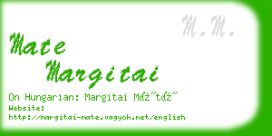 mate margitai business card